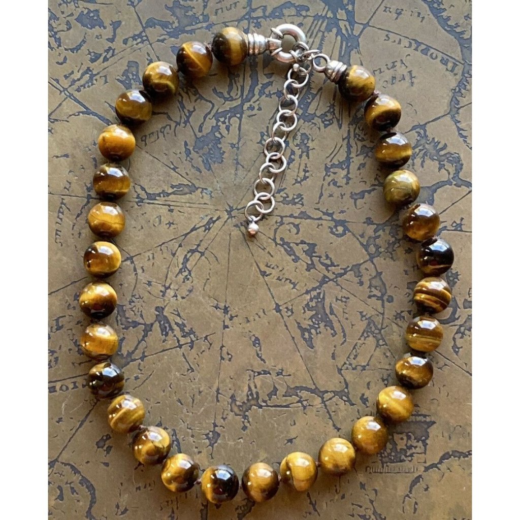 Whitney Kelly Wk 925 Sterling Silver Tiger Eye Beaded Ball 10mm Necklace 18 80$
